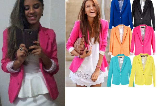 BLAZER COLOR BLOCKING